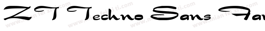 ZT Techno Sans Family字体转换